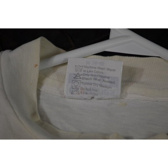 West Vancouver 14 Kilometer Coho Run 1990 Medium White Shirt Hanes Vintage YMCA - Picture 9 of 12